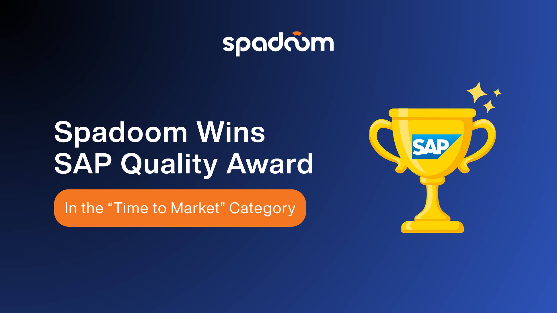 Winner of the SAP Quality Award in the category “Time to Market.”